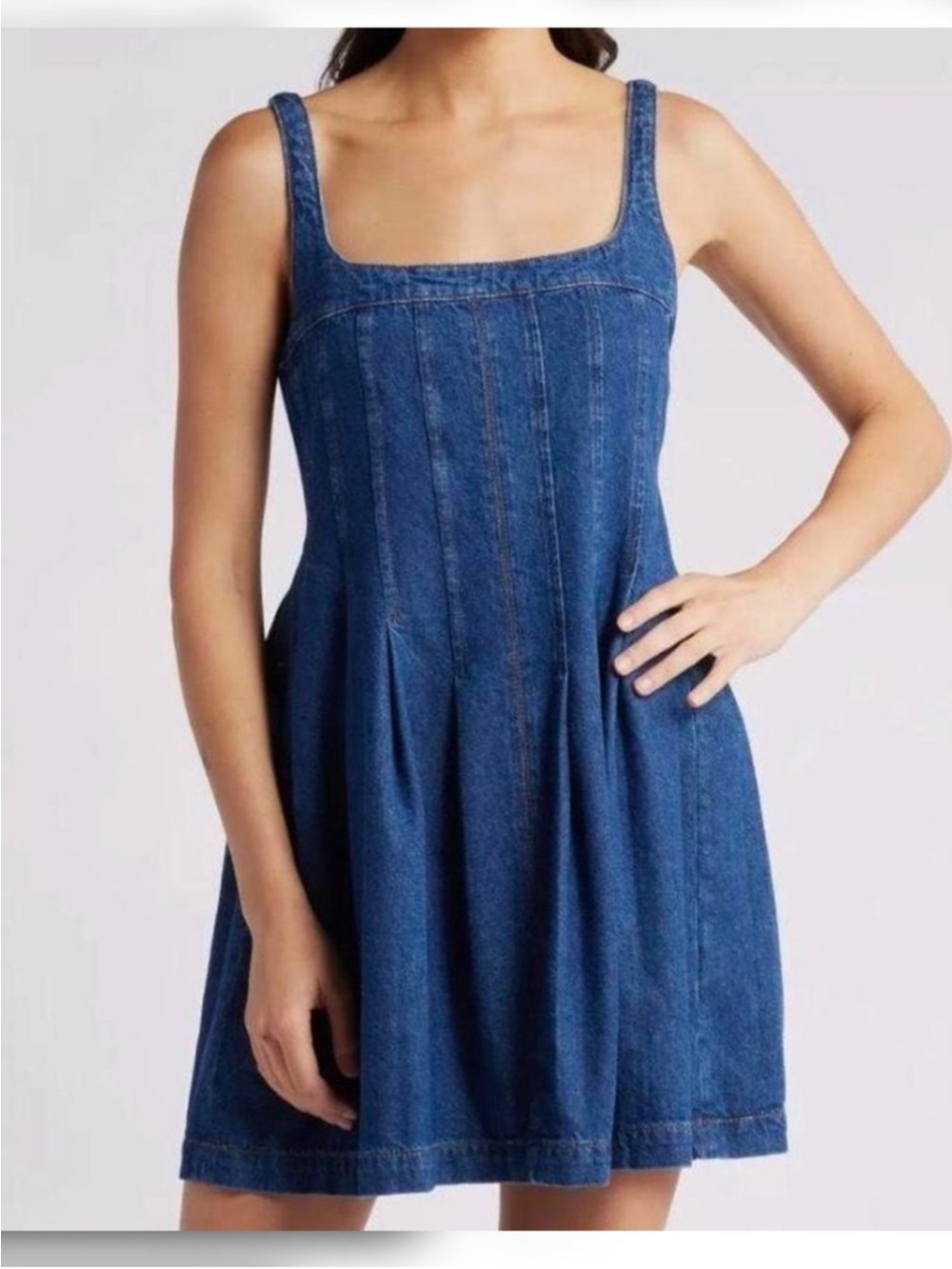 Reformation Violet Denim Mini Dress 6